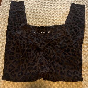 Balance Athletica Black Lux Panther High Rise Leggings